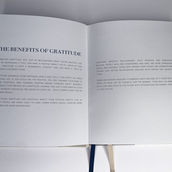 Gratitude Journal, 160 Pages, Quality Hardcover, White/Gold - Picture 11 of 12
